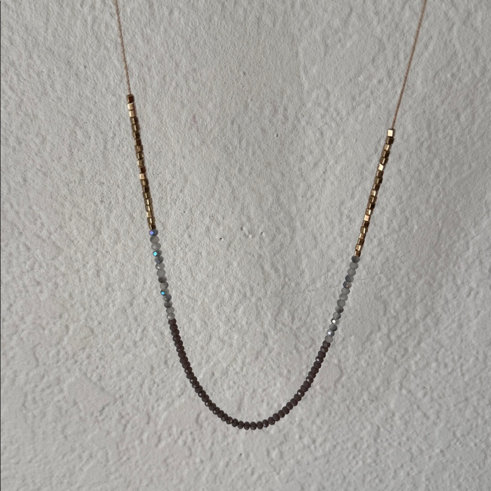 Multi Colored Three Strand Necklace - image 2